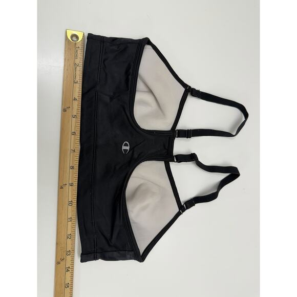 Champion Womens Sports Bra Size 36B Black Racerback Pullover Padded Wireless - Picture 7 of 9